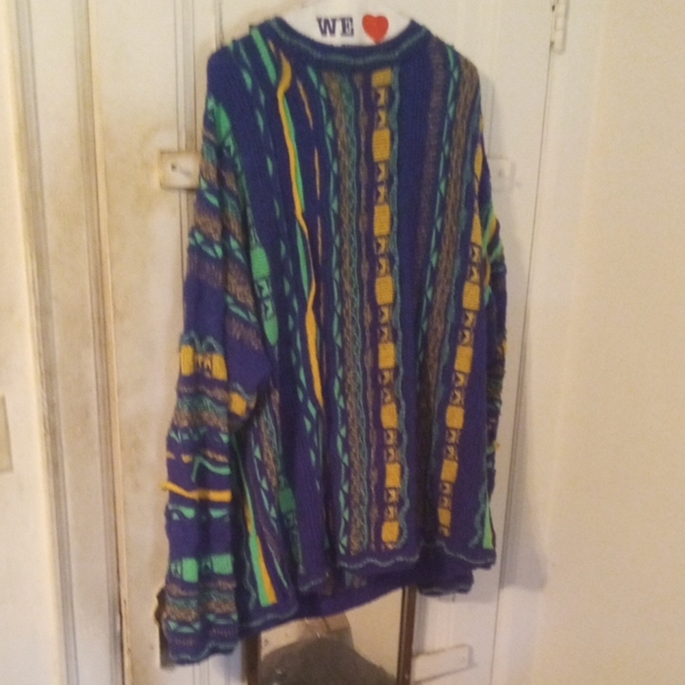 Vibrant Multicolor Men's Crewneck Sweater